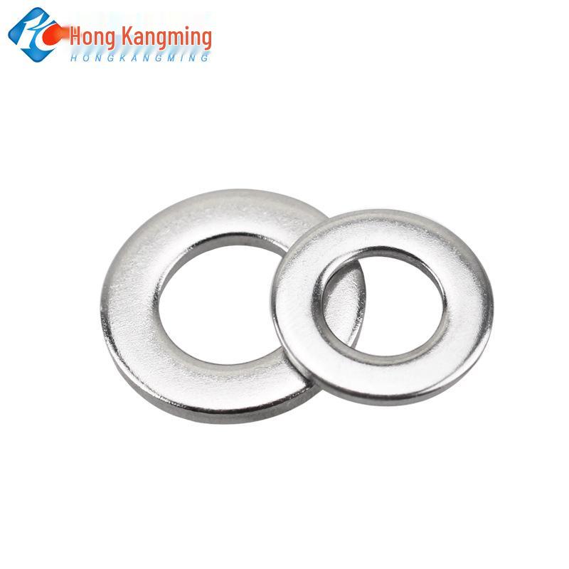 304 Stainless Steel Thickened Flat Washer, Round Spacer, M2-M12 Size Range