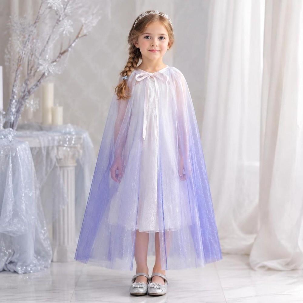 Multi Color Cloak Capes Role Playing Princess Mesh Cape Sweet Stage Performance Shawl Children
