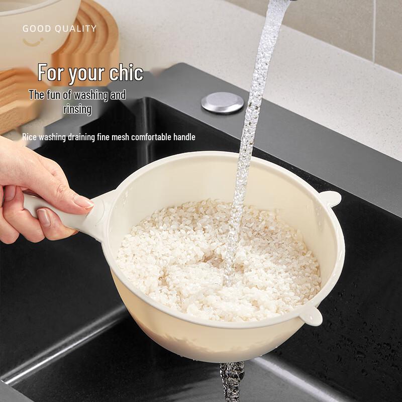 Gadu Multi-functional Fine Mesh Rice Washing Bowl & Colander