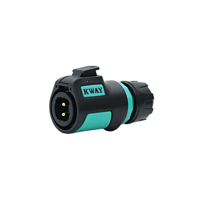 KWAY K20 Bulkhead Connector M20 Industrial 2 3 4 5 7 9 12Pin Soldering 12V Male Plug Female Socket Panel Mount Waterproof IP68