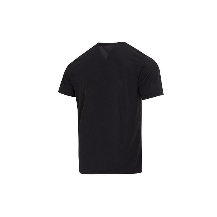 Puma American Retro Solid Color Logo Print Round Neck Loose Short Sleeve T-Shirt With Dropped Shoulders Men Tops Black 520759-01