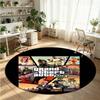 Grand Theft Auto Printed Round Crystal Velvet Rug Soft Non Slip Floor Carpet For Bedroom Holiday Gift