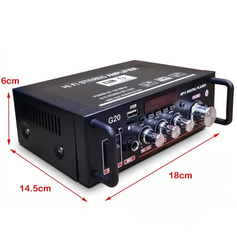 G20 Digital Home Bluetooth 5.0 Amplifier 110V/220V HiFi Subwoofer Home Theater Sound With Remote Control Subwoofer Speakers