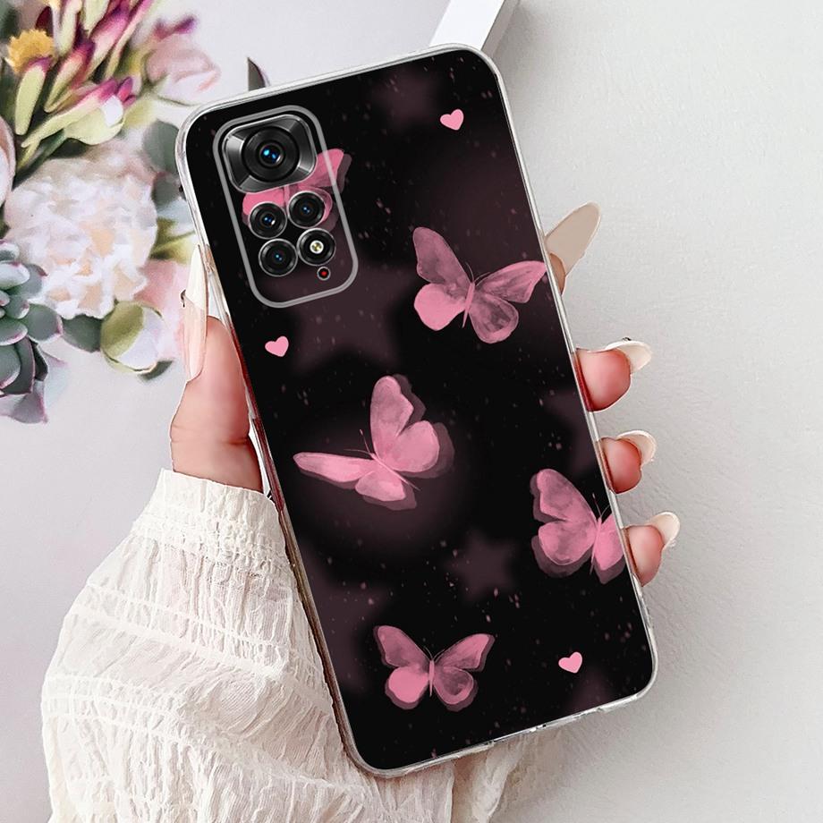 Funda For Xiaomi Redmi Note 11 Pro Note 12 Pro 4G Case Note11 11S Soft Silicone Bumper Goth Cool Dragon Tiger Cartoon Back Cover
