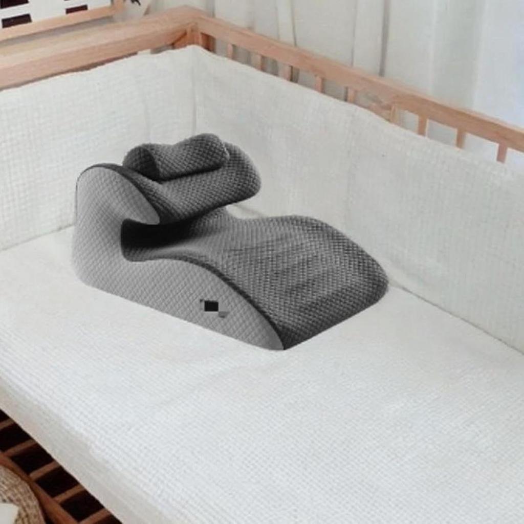 Bed Wedge Pillow Prone Stomach Pillow Back Support Face Down Pillow Portable Memory Foam, Gray