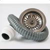 Double Bowl Kitchen Sink Drain Pipe Kit Leak Proof Anti Blocking UV Resistant Long Lifespan for Outdoor Patio Kitchen Sinks