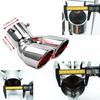 3 Inch Exhaust Tip, Universal Stainless Steel Exhaust Tailpipe Dual Tailpipe Slant For Most Cars