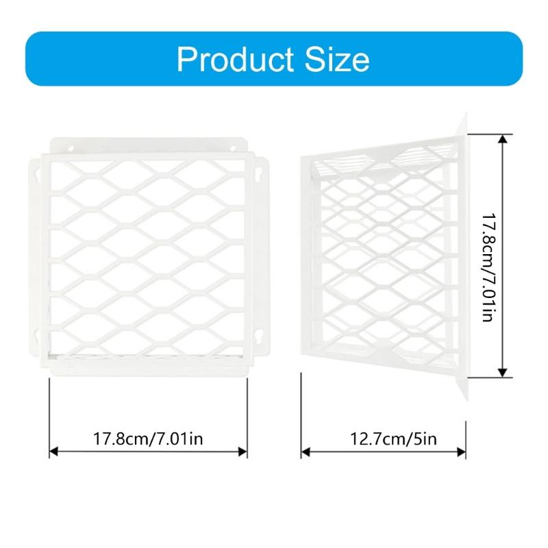 2Pcs Dryer Vents Bird Guard Replacement Carbon Steel Ventilation Bird Cage for 3 To 4inch Exhaust Fan Cover Easy To Use