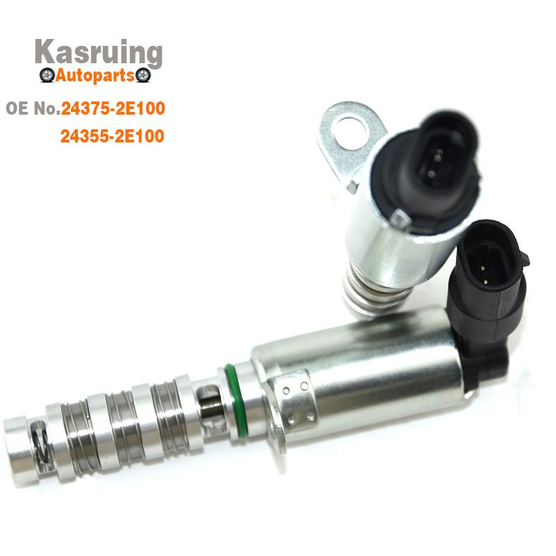 24375-2E100 24355-2E100 New Oil Intake& Exhaust Variable Timing Solenoid Valve VVT for Hyundai Elantra Kia Forte Optima Soul