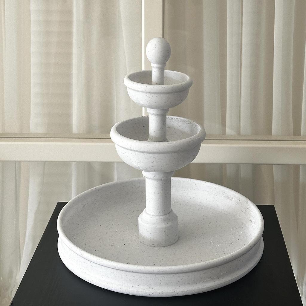 French Style Wishing Fountain Trinket Shelf and Jewelry Storage Rack - Retro Entrance Decoration