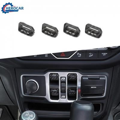 Carbon Fiber Window Lift Switch Control lCover Trim For Jeep Wrangler JL JT 18+