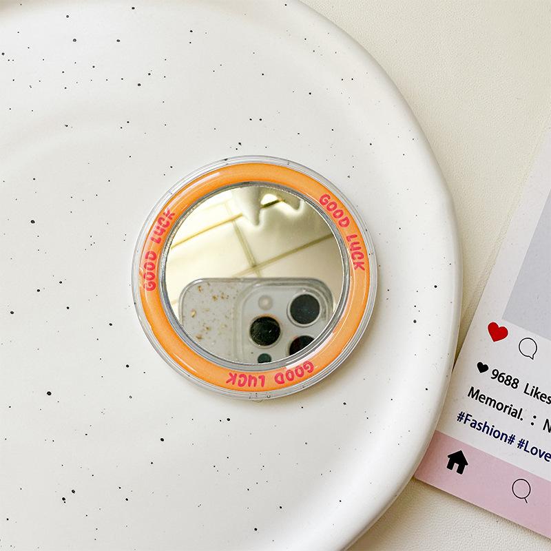 Goodluck Magnetic Suction Ring Is Suitable For Magsafe Round Mirror Sticker Simple Refrigerator Sticker Women'S Body Mirror