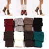 Women Winter Crochet Cuffed Boot Cuffs Socks Knitted Toppers Elastic Leg Warmer`