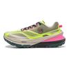 Li Ning Cushioning Slip Resistant Abrasion Resistant Low top Trail Running Shoes Women's Green Yellow ARNT004-6