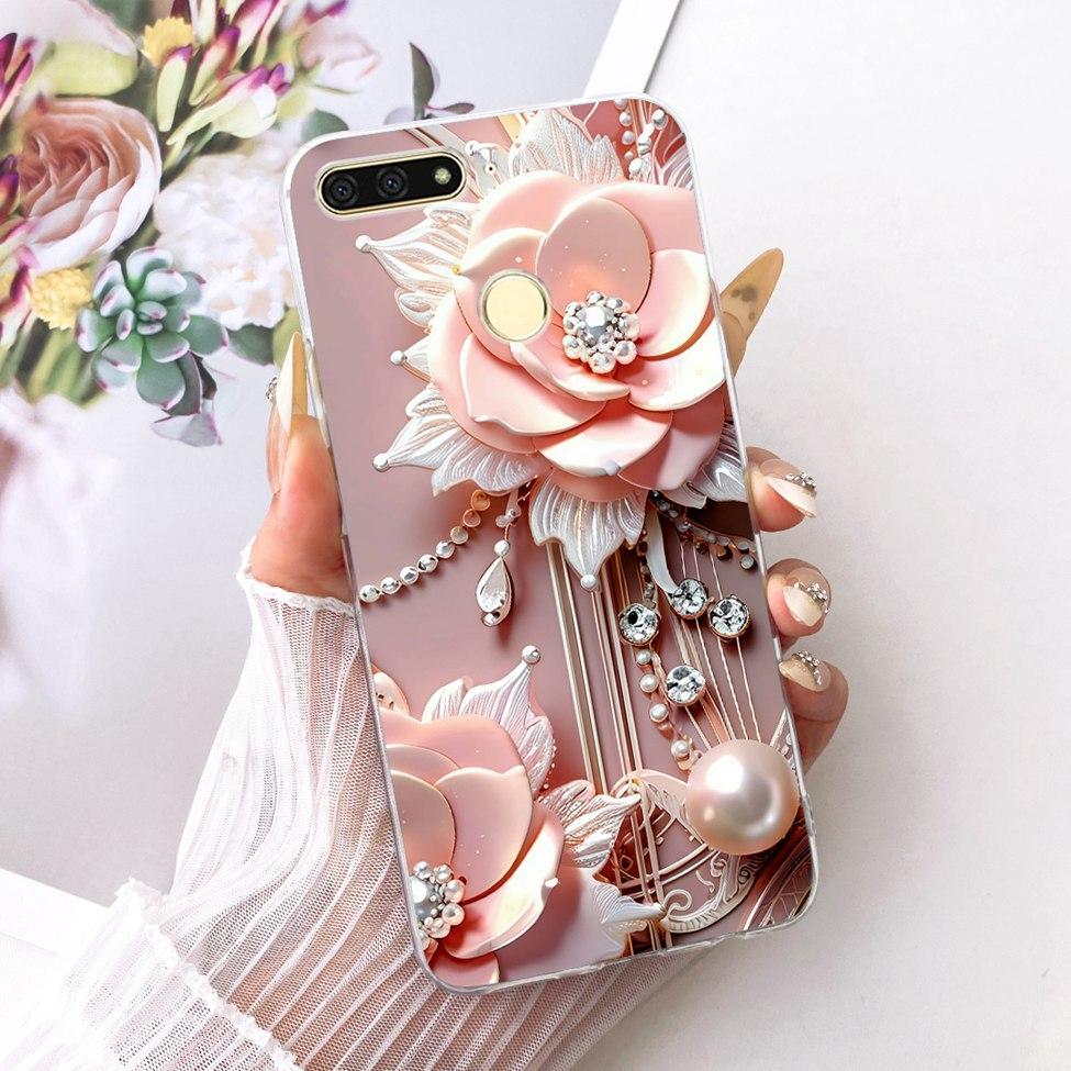 For Huawei Y6 Prime 2018 Case Transparent Cute Fashion Butterfly Funny Painted Casing For Huawei Y6Prime 2018 ATU-L31 ATU-L42