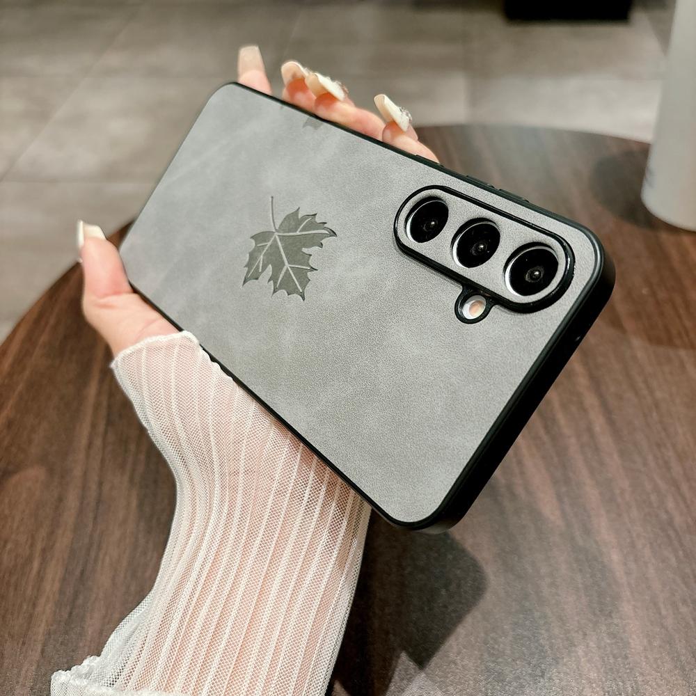 Retre Leather Case For Samsung Galaxy A56 A55 A54 A53 A52 A36 A35 A34 A26 A25 A24 A23 A16 A15 A14 A13 A12 4G 5G Maple Leaves