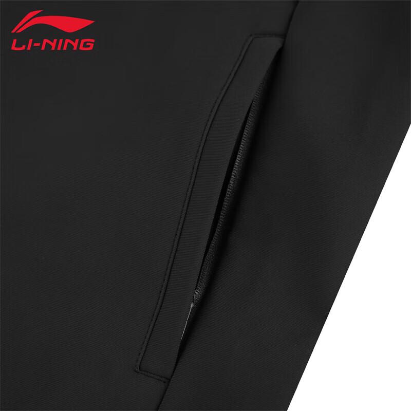 Li-Ning Men's 2025 Autumn Black Pullover Crewneck Sweatshirt