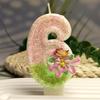Creative and Exquisite Design Butterfly Flower Digital Candle Birthday Cake DIY Decoration Colorful and Diverse Styles