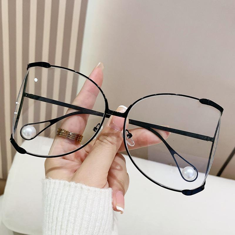 Fashion Round Frame Sunglasses With Uv400 Protection For Summer Outings