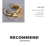 Marka French Niche Love Knot Ring In 18K Gold Titanium Steel A198