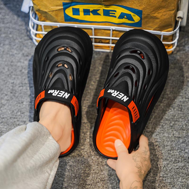 Fashion 2024 Summer Men's Sandals Fashion Beach Shoes Casual Sports Slippers Men's Outdoor Slippers Family Bathroom Shoes