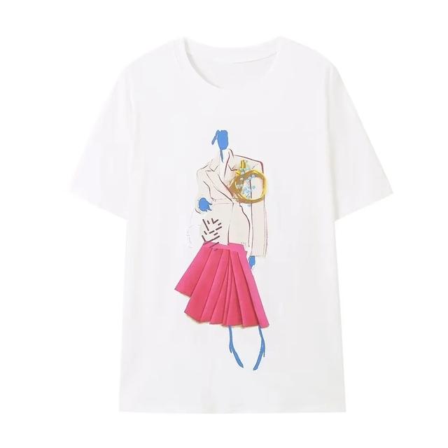 Sivatu Short Tshirt Womens Traf Sleeve Tee Tops Summer Y2k Streetwear Shirts Fashion Woman Blouse 2023 Summer T Shirt Female