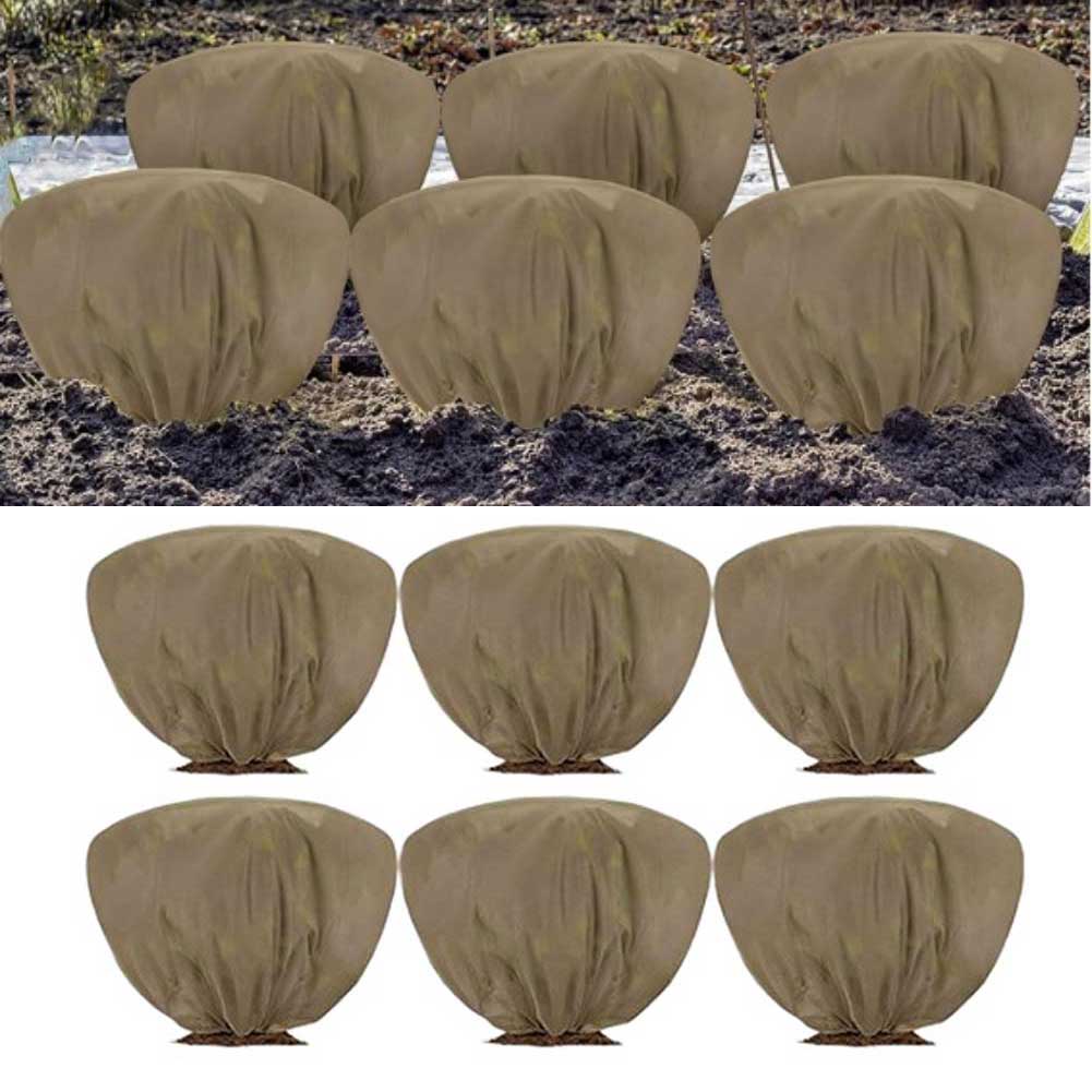 Winter Plant Covers with Drawstring Closure Large Freeze Protection Bag for Small Trees Potted Plants and Garden Shrubs