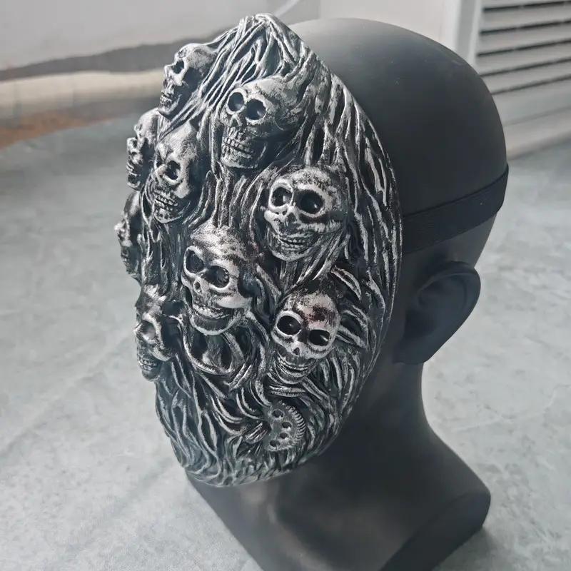 Gruselige Damp-Skelettmaske, Totenkopfhelm für Halloween-Cosplay und Maskerade-Partys - Perfektes Geschenk für Männer