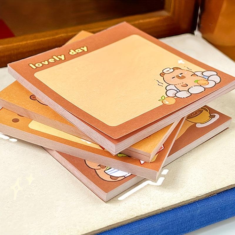 Kapibala Sticky Notes Capybara Can Tear Sticky Notes Paper Office Message Paper Creative Hand Account Foundation Material