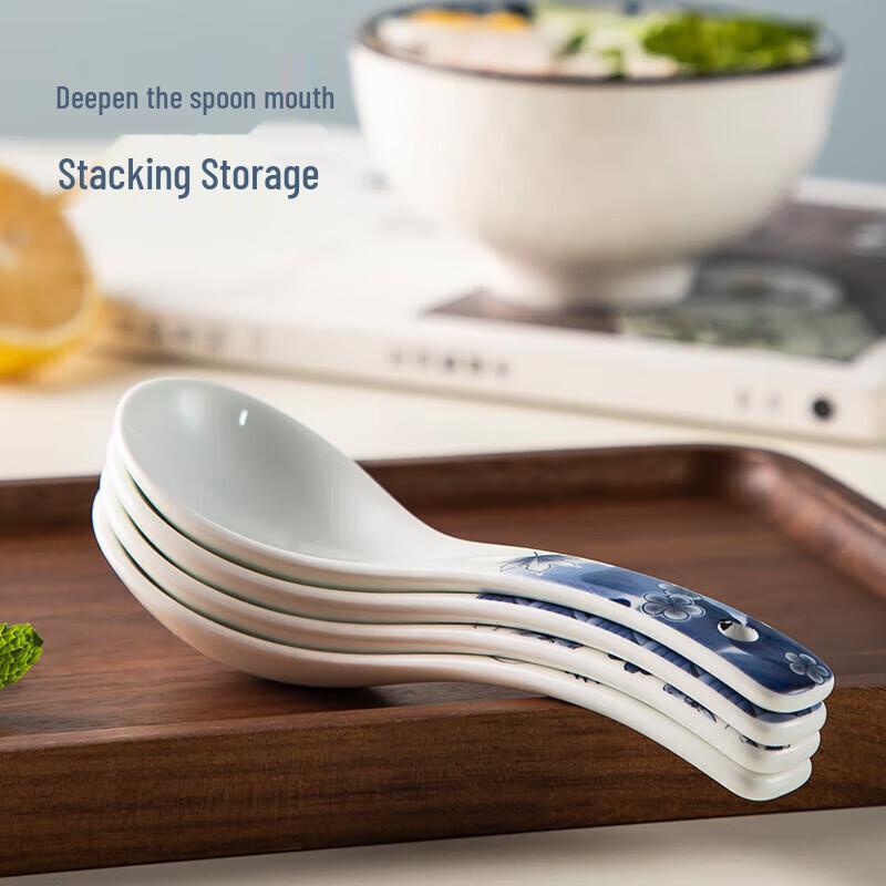 maxcook Ceramic Soup/Rice Spoons