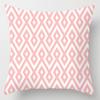 Pink Leaf Feather Pillowcase Office Living Room Home Pillowcase Car Ornaments