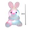 9,84 Zoll Niedliches leuchtendes Kaninchen Plüschtier Weiche weiße Hasenpuppe Schlafhilfe für Kinder Baby Plüsch Nachtlicht Beruhigendes Spielzeug zum Schlafen
