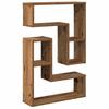 VidaXL Wall Cube Shelves 2 Pcs Old Wood 50x15x50 Cm, Cube-shaped Storage, Cube-shaped Organizer, Shelf 856604