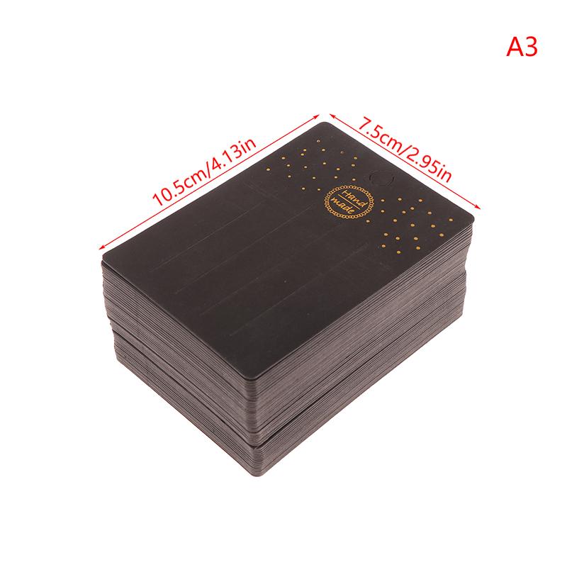 100Pcs Hairclips Hairpin Display Cards Paper Holder For Diy Hair Jewelry Cute Black Packing Labels Retail Hanging Tags