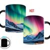 Northern Lights Valentine'S Day Ceramic Coffee Mark Cup Color Changing Cup Water Aurora Borealis