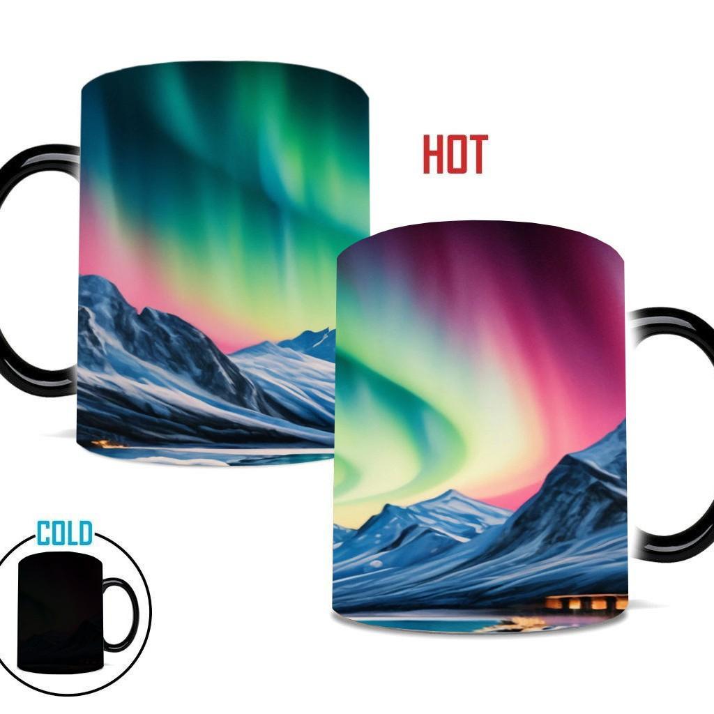 Northern Lights Valentine'S Day Ceramic Coffee Mark Cup Color Changing Cup Water Aurora Borealis