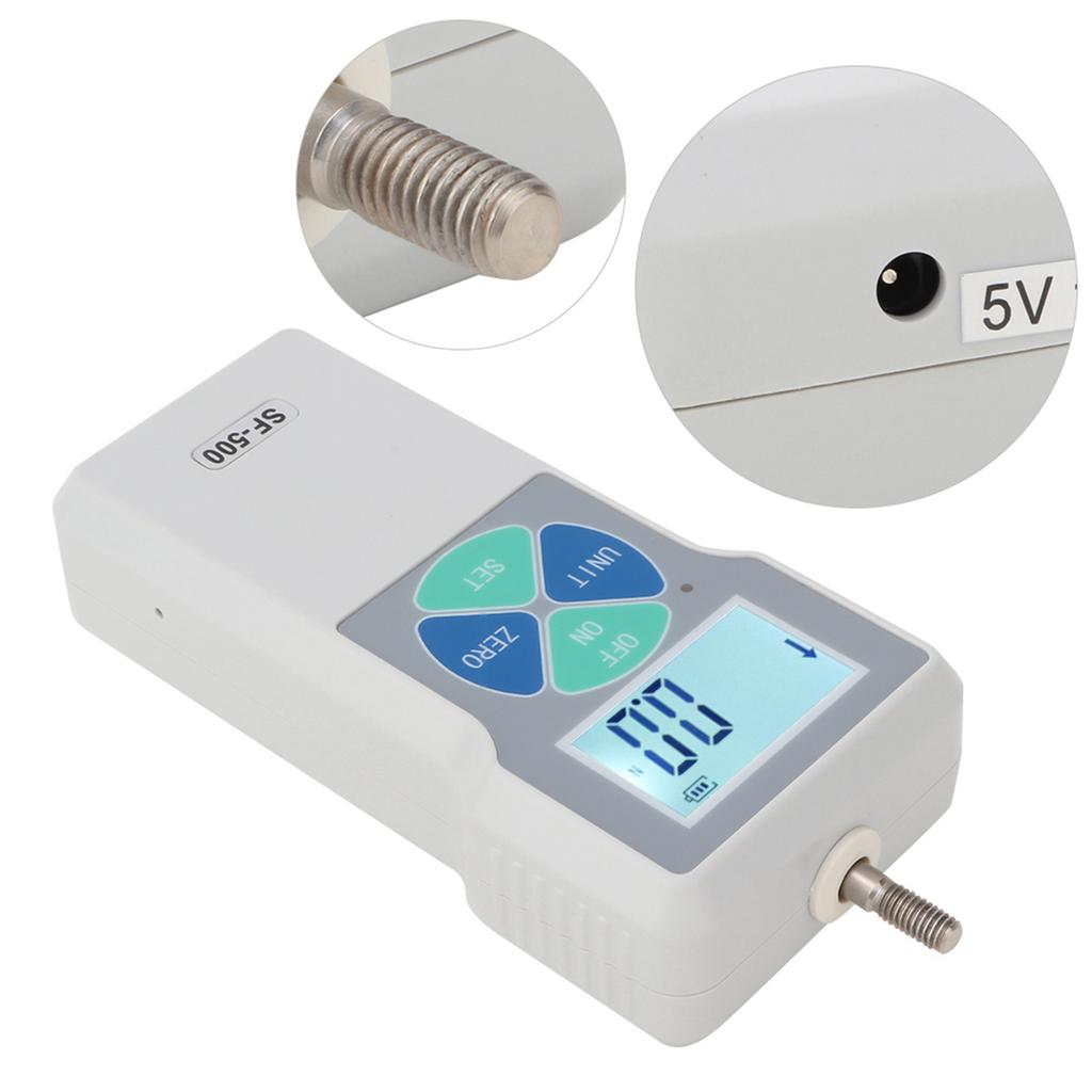 Digital Force Gauge Force Tester SF‑500 Portable Push and Pull Tester Meter Digital Force Gauge 500N Push and Pull Meter