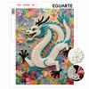 DIY Pearl Dragon 5D Rhinestone Art Kit for Adults Round Half Pearls Wall Decoration Handmade Craft Gift Frameless