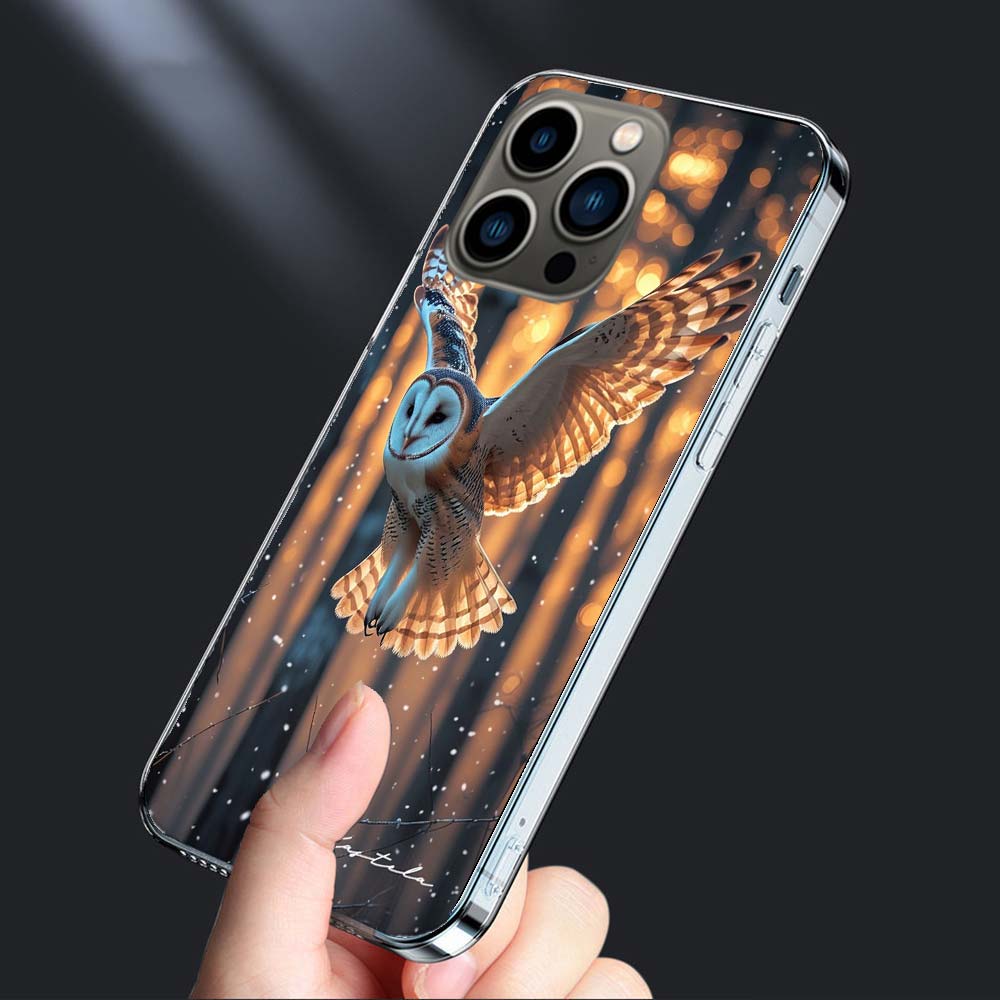 Owl In Winter Phone Case For Iphone 16E 15 Pro 14 Plus 17E 16 17 Pro Max Air 11 12 13 Mini Shockproof Capa Cute Cover TPU Cle