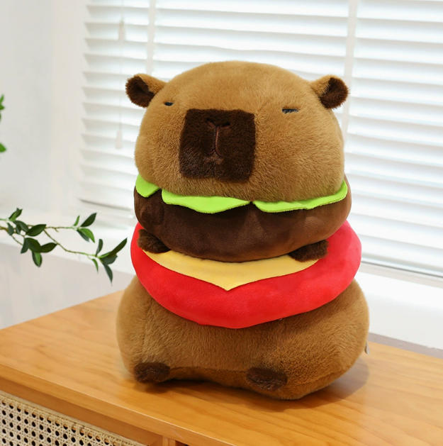 Capybara Plush Doll Cute Capibara Anime Fluffty Toy Kawaii Plushie Happy Birthday Doll Gift For Girl Friend Soft Stuffed Animals