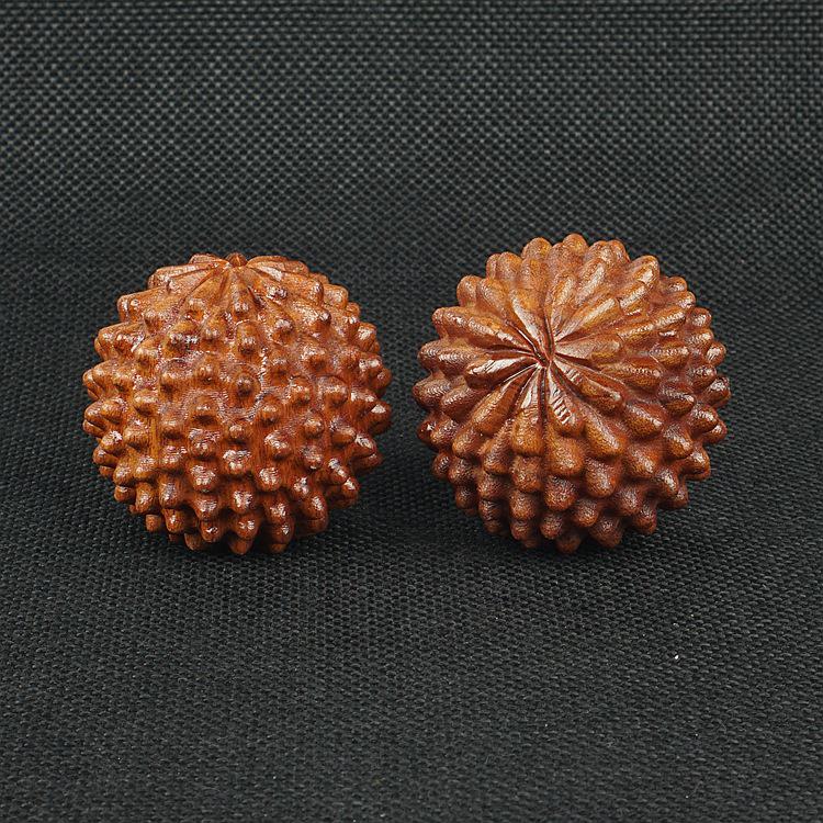 Bílé palisandrové ořechové masážní fitness míčky