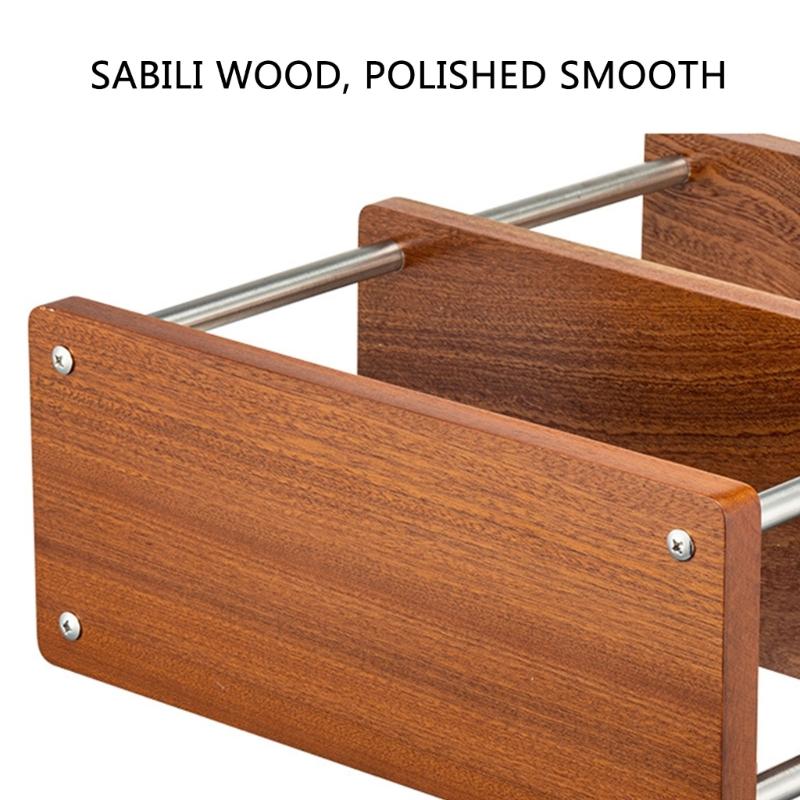 Multifunctional Wood Rack with 3 Layers Coffee Cup Display Stand Multilayer Storage Shelf Practical Cup Organizers