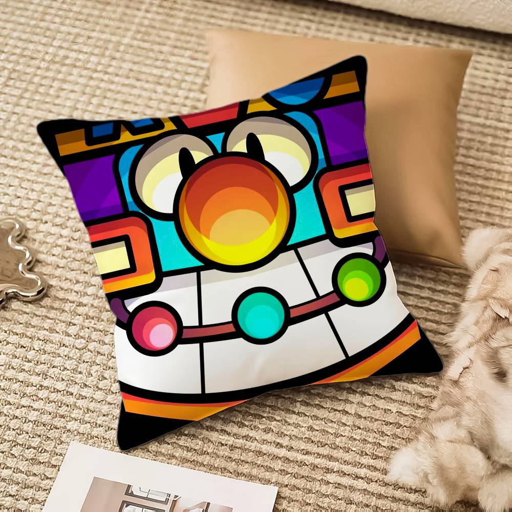 B-Brawl Anime S-Stars Pillow Case Anti-dustmite Pillowcase Invisible Zipper Silky Short Plush Sofa Cushion Cover