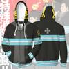 Anime Enn Enn No Shouboutai Fire Force Hoodie Firesoldier Jacket Costumes Coat
