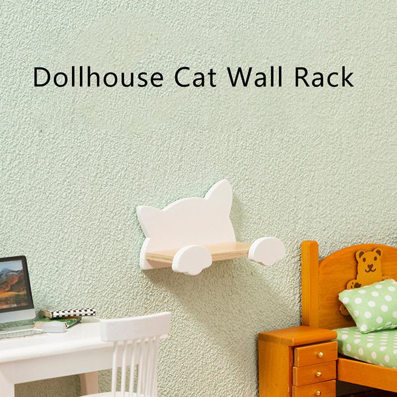 Dollhouse Miniature Hanging Cabinet Wall Cabinet Storage Rack Shelf 1:12 Dollhouse Furniture Living Room Model Decor Toy