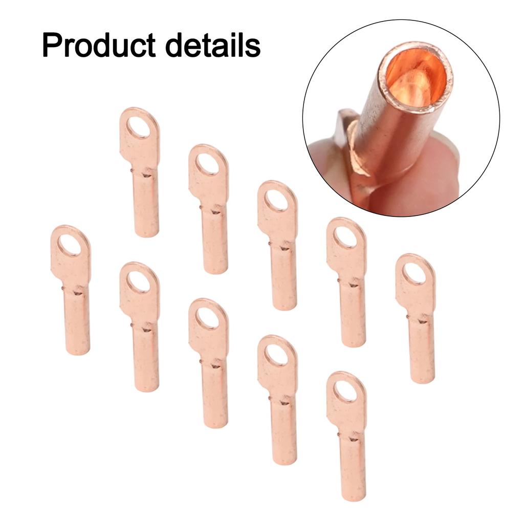 10pcs DT Series 10/16/25/35mm Wire Crimp Connectors Auto Cable Copper Crimp Terminal Easy Installation