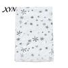 Cozy Christmas Party Scarf Glitter Sparkly Foil Snowflake Print for Women, Warm Fashionable Neckwear Theme Shawl Wrap, Fall Winter Lightweight