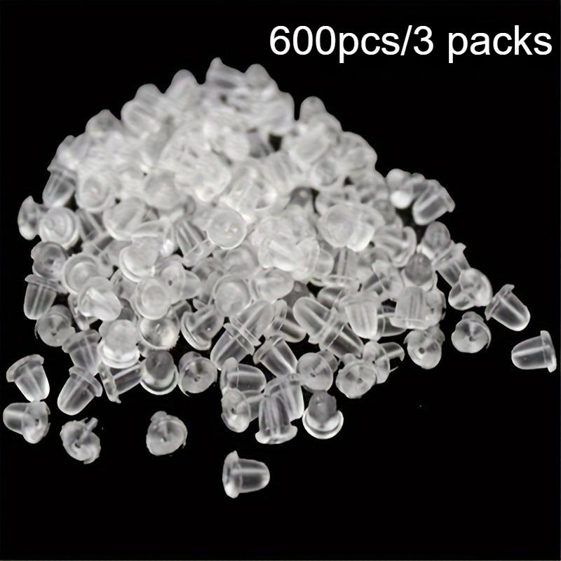 Clear Silicone Earring Backs - Non-Slip Grip, Secure Fit for Pierced Earrings, Jewelry Making,DIY Crafts - Compatible with Studs