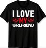 Amo la Mia Fidanzata T-shirt Unisex Maglietta Relazione Regalo Per Fidanzati Top