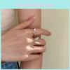 Stylish Summer 2022 White Mother Of Pearl Butterfly Ring For Women Fashion Accessory